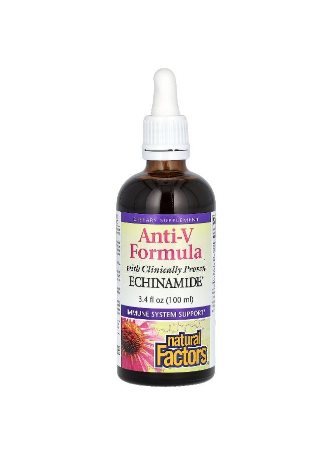 Natural Factors, Anti-V Formula, with Clinically Proven Echinamide, 3.4 fl oz (100 ml)