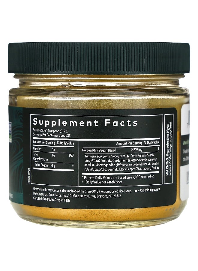 Gaia Herbs, Golden Milk, 4.3 oz (123 g)