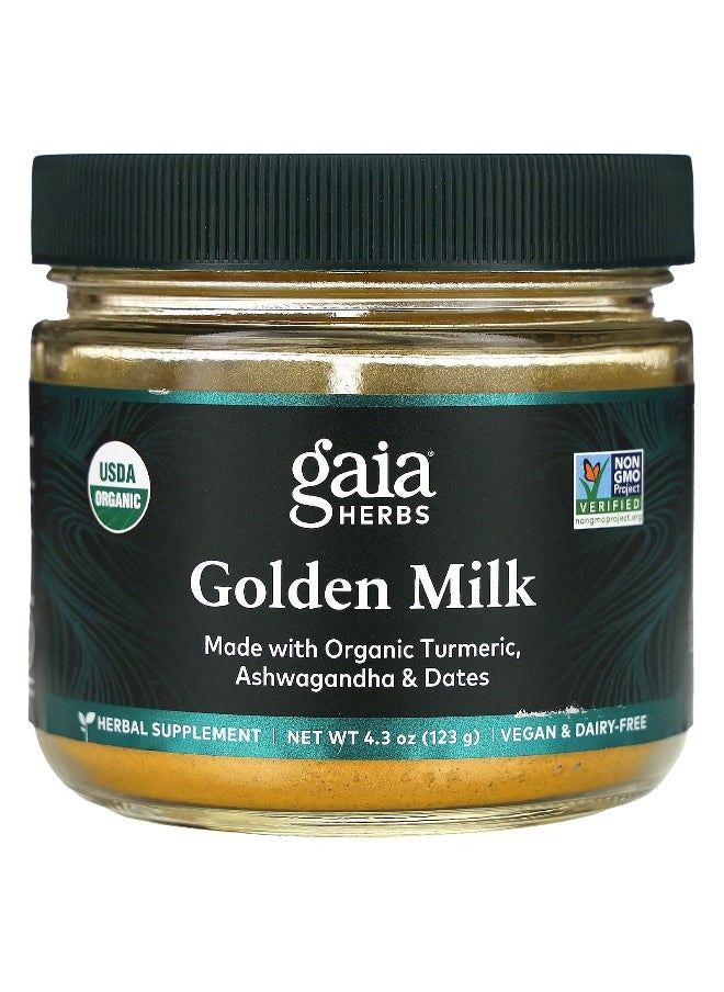 Gaia Herbs, Golden Milk, 4.3 oz (123 g)