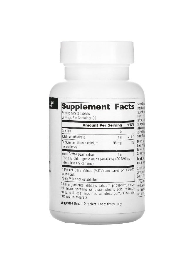Source Naturals, Green Coffee Extract, 500 mg, 60 Tablets