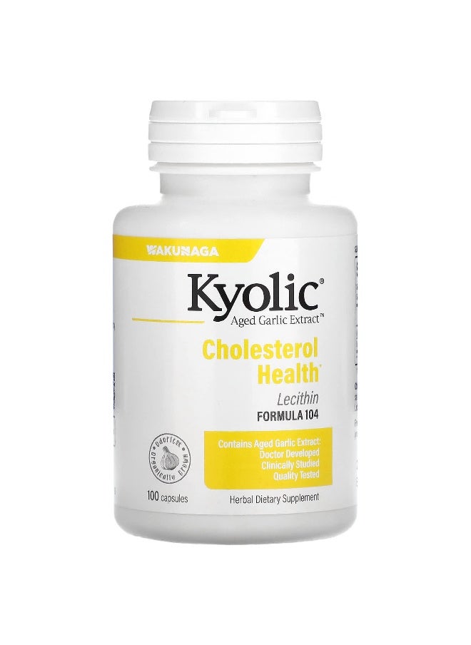 Kyolic, Aged Garlic Extract™, with Lecithin, Cholesterol Health, 100 Capsules