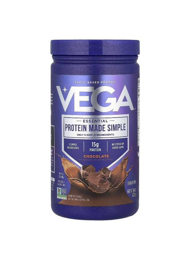 Vega, Plant-Based Protein Made Simple, Dark Chocolate, 9.6 oz (271 g)