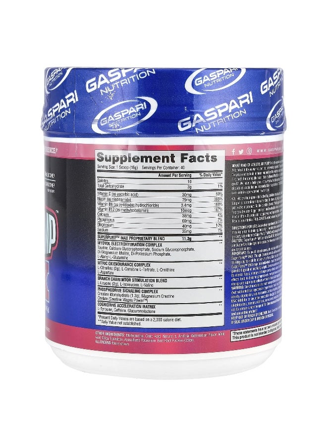 Gaspari Nutrition, SuperPump™ Max, Watermelon, 1.41 lbs (640 g)