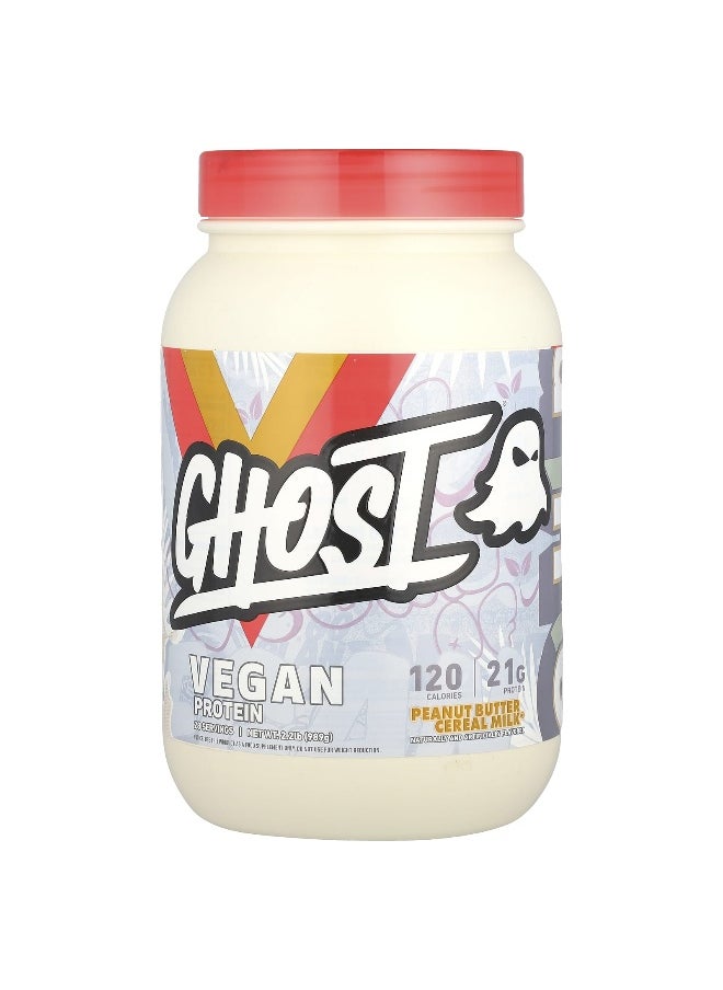 Ghost, Vegan Protein, Peanut Butter Cereal Milk®, 2.2 lb (989 g)