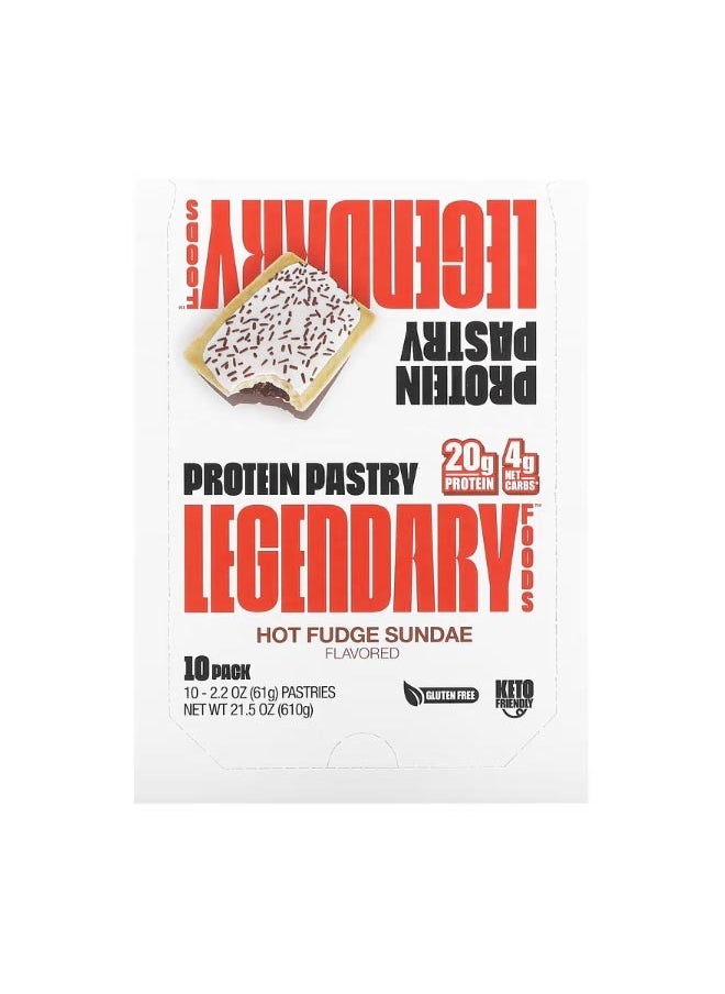 Protein Pastry Hot Fudge Sundae 10 Pack 2.2 oz 61 g Each