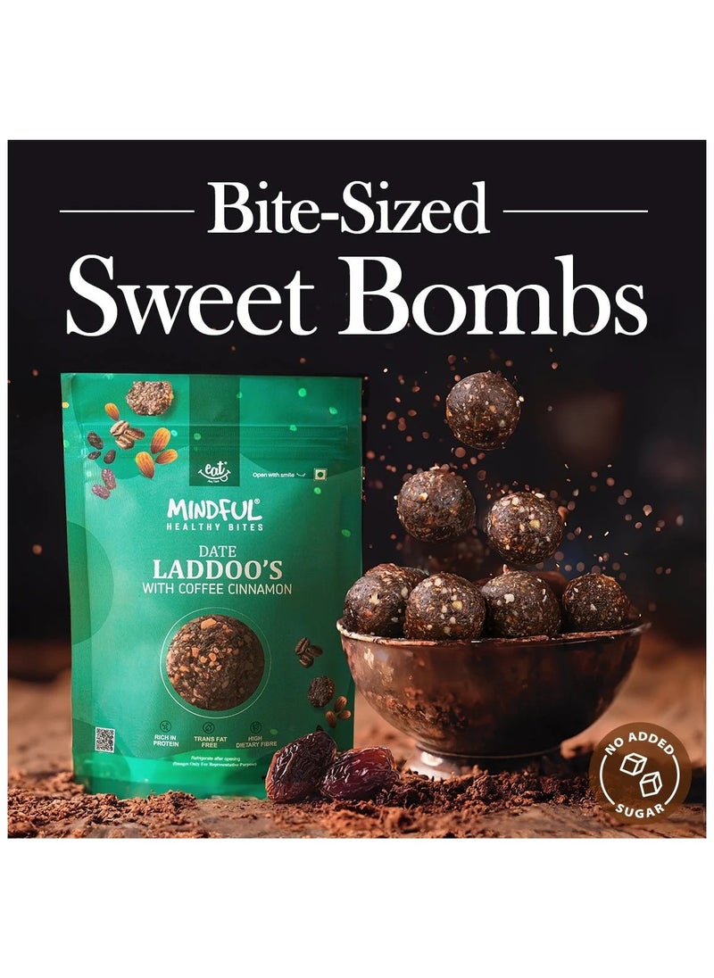 Mindful Date Laddoos Combo Pack Hazelnut | Coffee Cinnamon | Coconut Orange - All In One Combo (3 x 100gm)