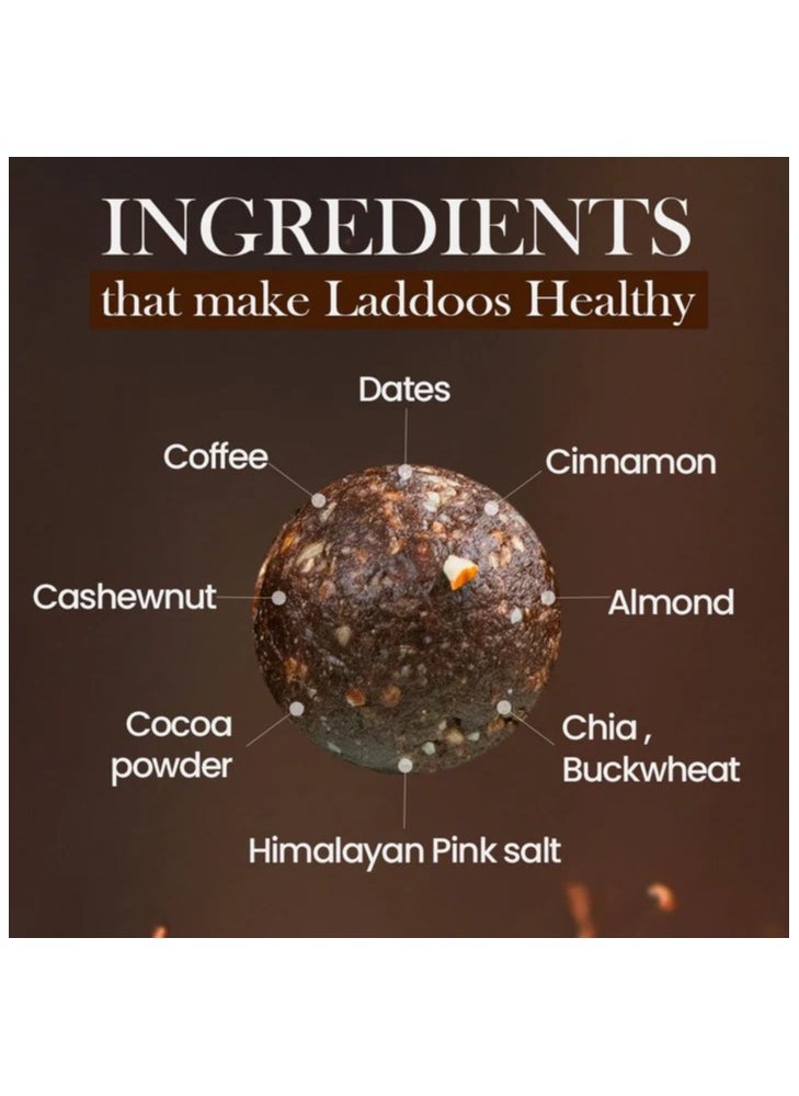 Mindful Date Laddoos Combo Pack Hazelnut | Coffee Cinnamon | Coconut Orange - All In One Combo (3 x 100gm)