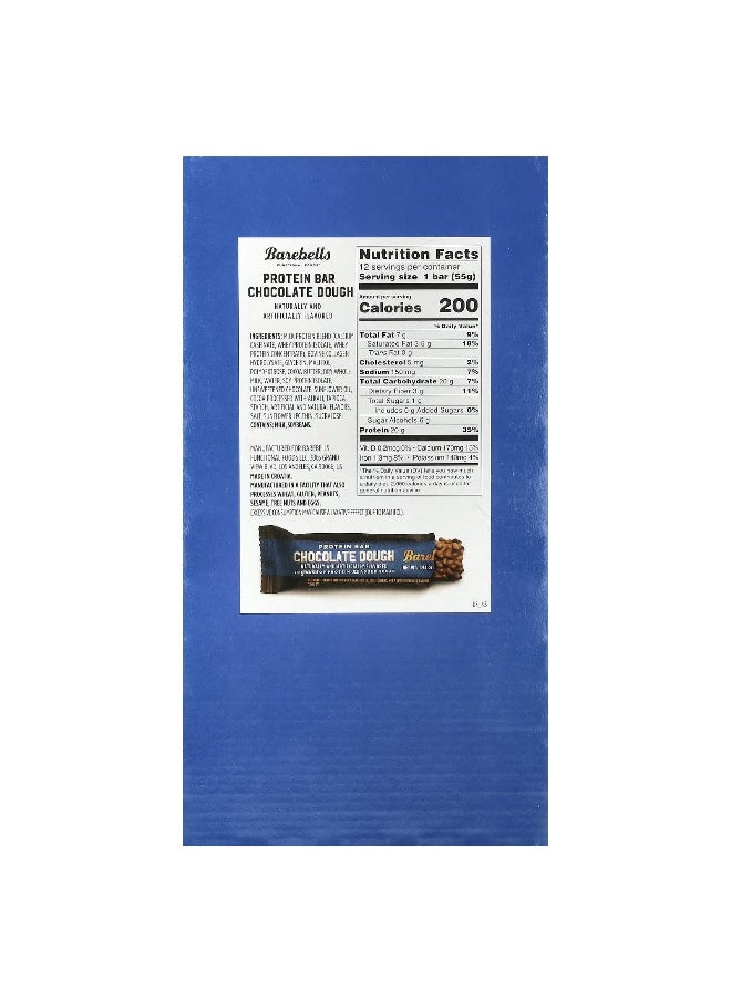 Barebells, Protein Bar, Chocolate Dough, 12 Bars, 1.94 oz (55 g) Each