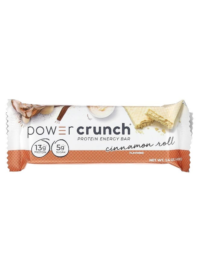 BNRG, Power Crunch Protein Energy Bar, Cinnamon Roll, 12 Bars, 1.4 oz (40 g) Each