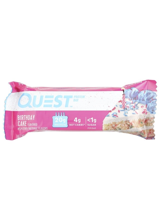 Quest Nutrition, Protein Bar, Birthday Cake, 12 Bars, 2.12 oz (60 g) Each