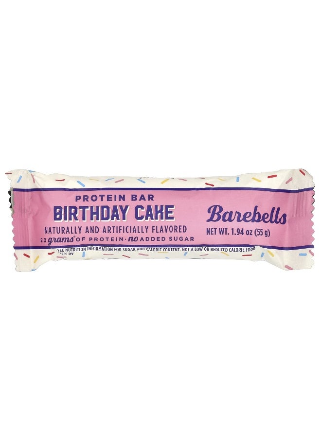 Barebells, Protein Bar, Birthday Cake, 12 Bars, 1.94 oz (55 g) Each
