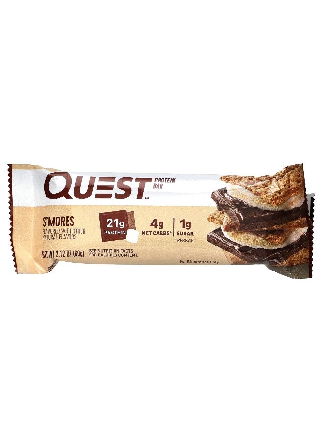 Quest Nutrition, Protein Bar, S'mores, 12 Bars, 2.12 (60 g) Each