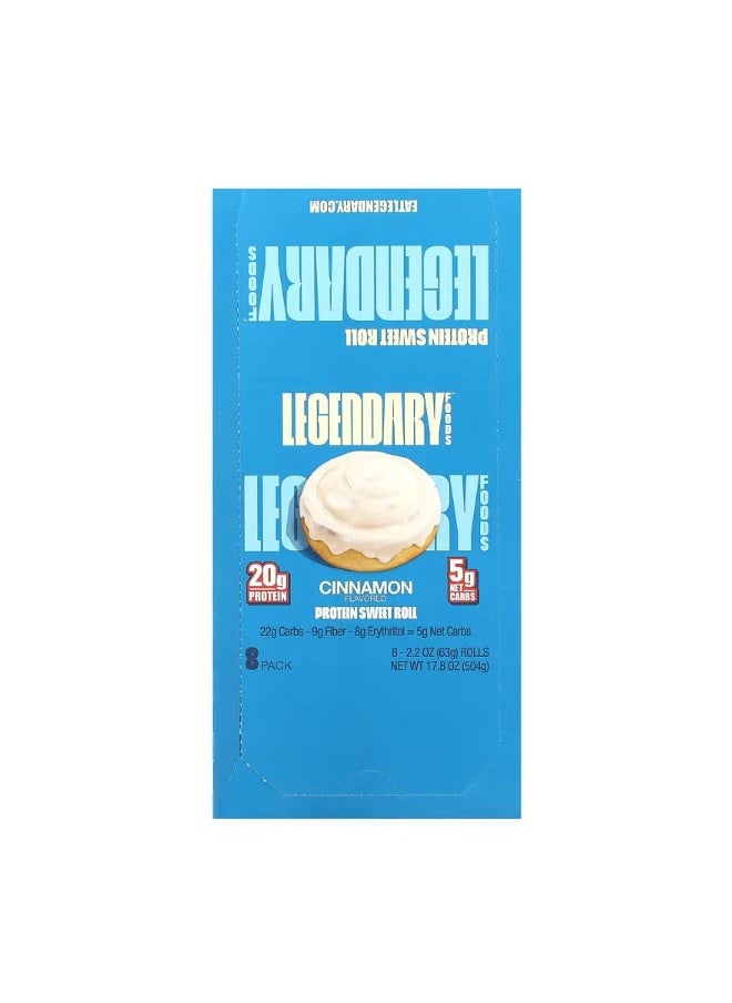 Protein Sweet Roll Cinnamon 8 Pack 2.2 oz 63 g Each