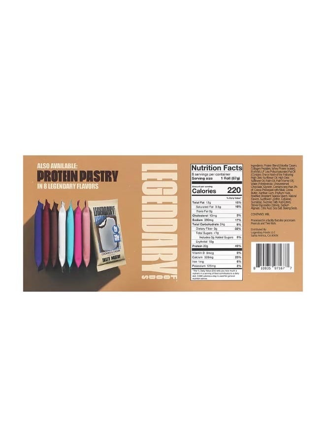 Protein Sweet Roll Chocolate 8 Pack 2.4 oz 67 g Each