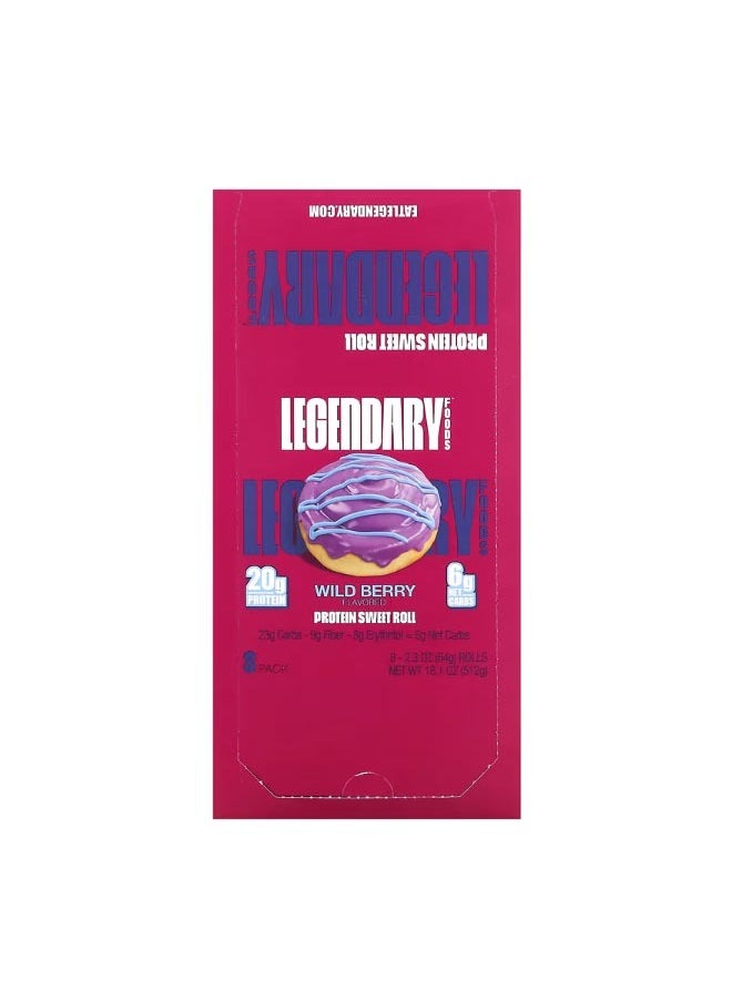 Protein Sweet Roll Wild Berry 8 Pack 2.3 oz 64 g Each