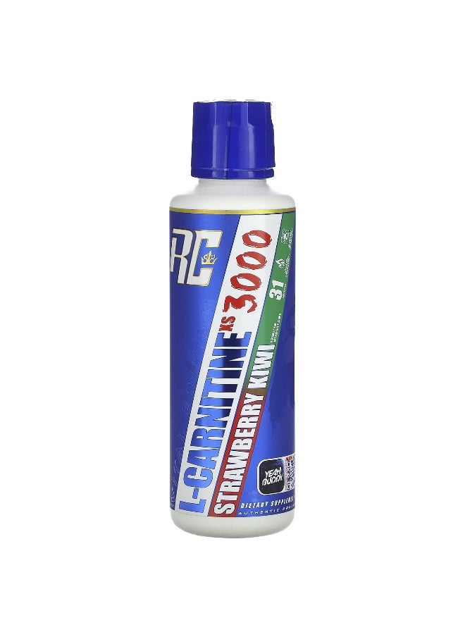 Ronnie Coleman, Vital Edition, L-Carnitine XS 3000, Strawberry Kiwi, 16 fl oz (473.28 ml)