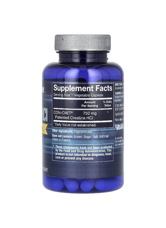BodyTech, Creatine HCl, 750 mg, 60 Vegetable Capsules