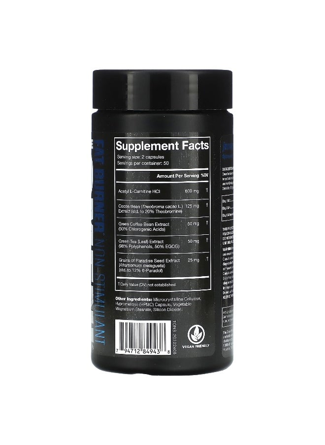 JNX Sports, The Omen, Fat Burner, Non-Stimulant, 100 Capsules