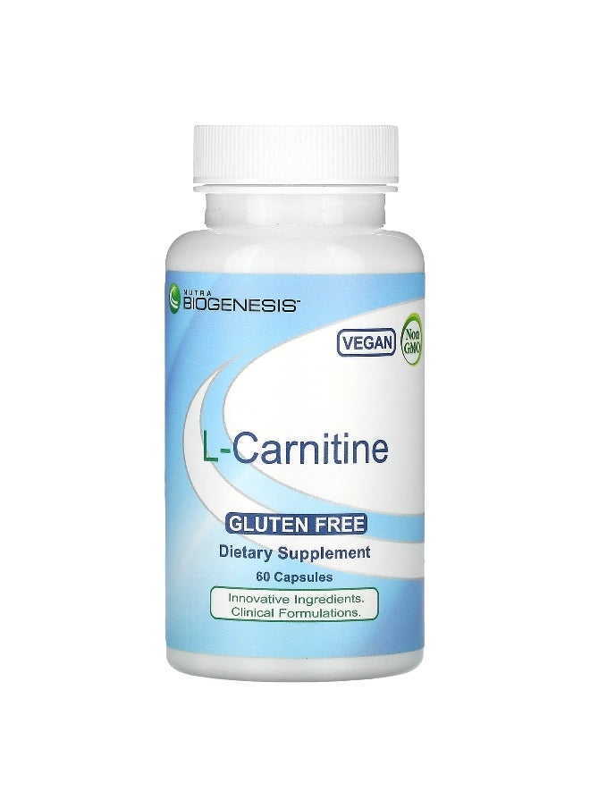 Nutra BioGenesis, L-Carnitine, 500 mg, 60 Capsules
