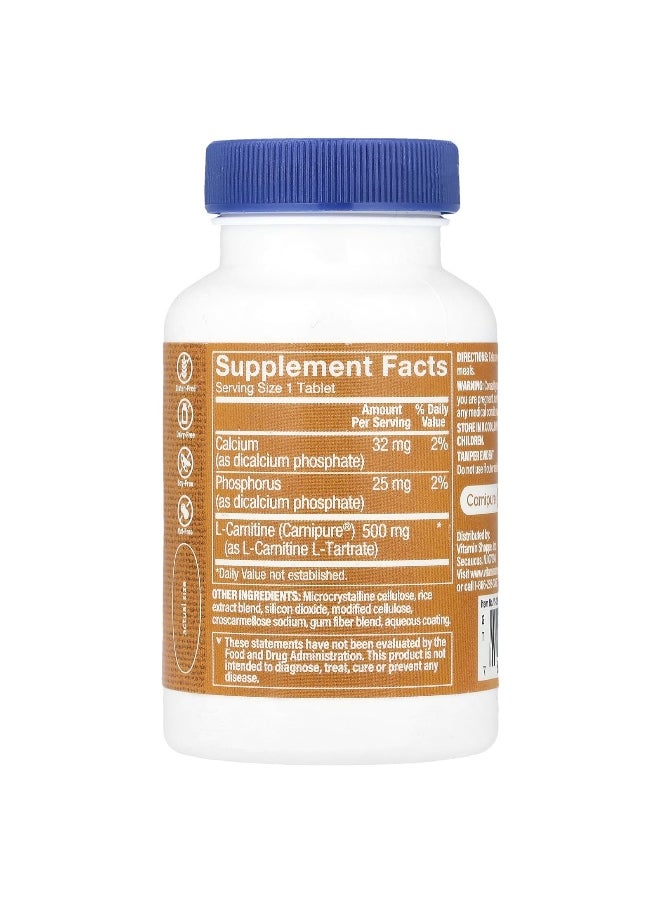 The Vitamin Shoppe, Carnipure® L-Carnitine, 500 mg, 50 Tablets