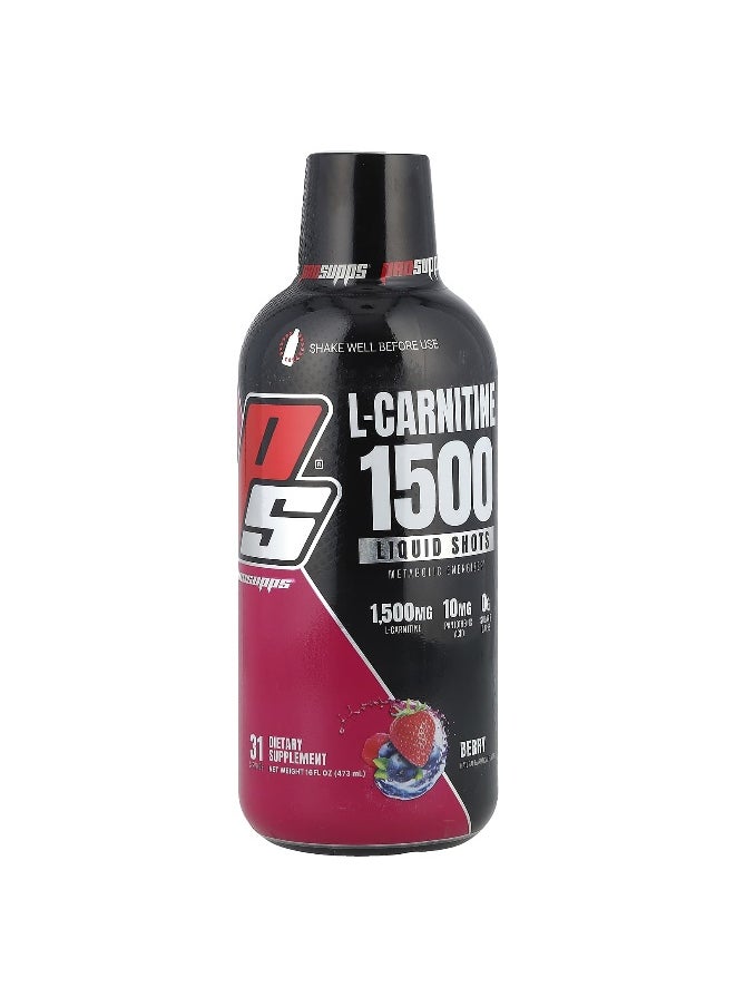 ProSupps, L-Carnitine 1500 Liquid Shots, Berry, 16 fl oz (473 ml)
