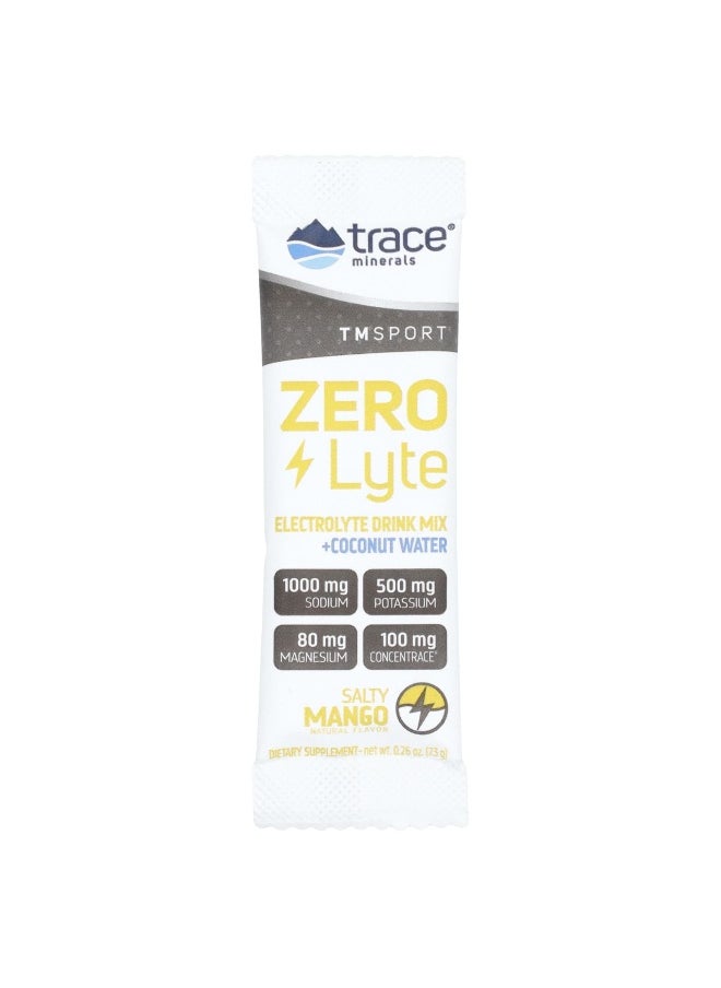 Trace, TM Sport, ZEROLyte, Electrolyte Drink Mix, Salty Mango, 30 Packets, 0.26 oz (7.3 g) Each