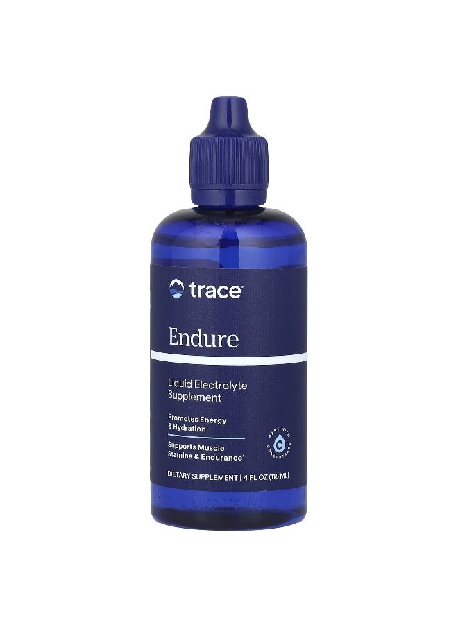 Trace, Endure, Liquid Electrolyte Supplement, 4 fl oz (118 ml)