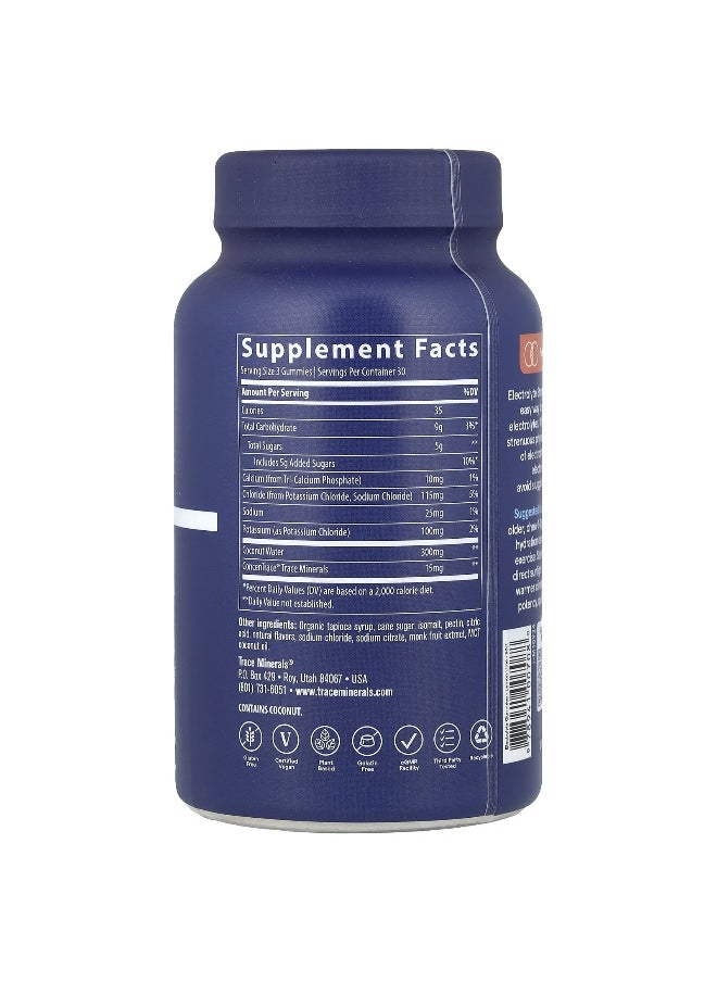 Trace, Electrolyte Stamina Gummies, Lemon Lime, 90 Gummies