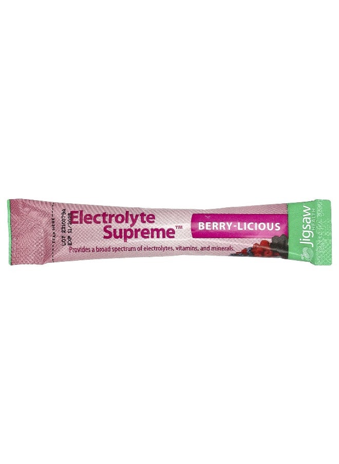 Jigsaw Health, Electrolyte Supreme™, Berry-Licious, 60 Packets, 5.4 g Each