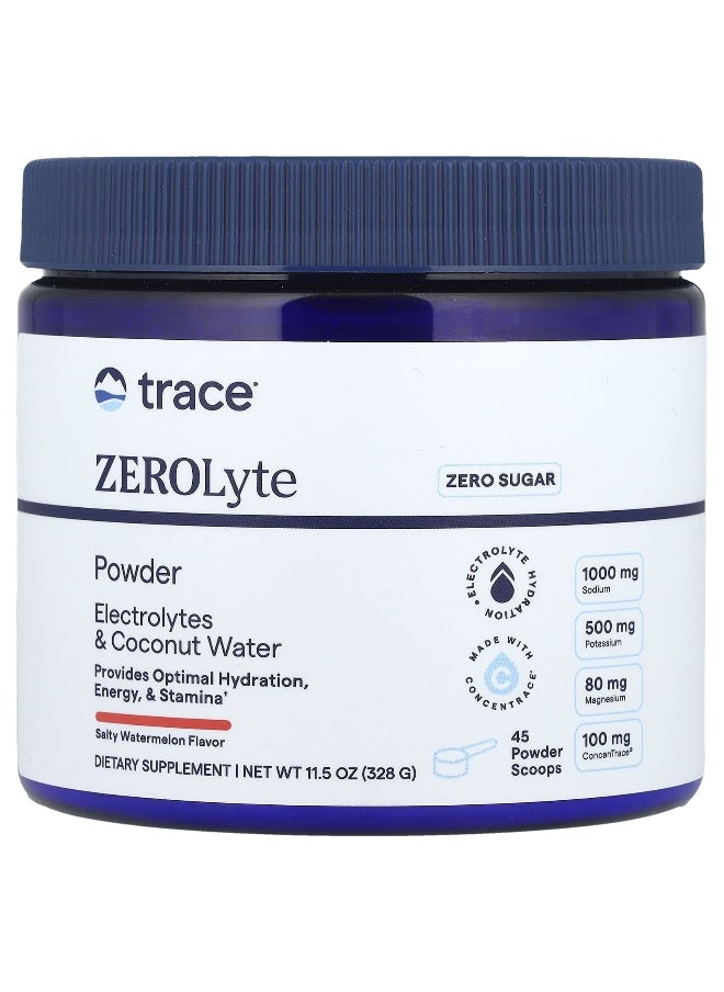 Trace, ZEROLyte Powder, Salty Watermelon, 11.5 oz (328 g)