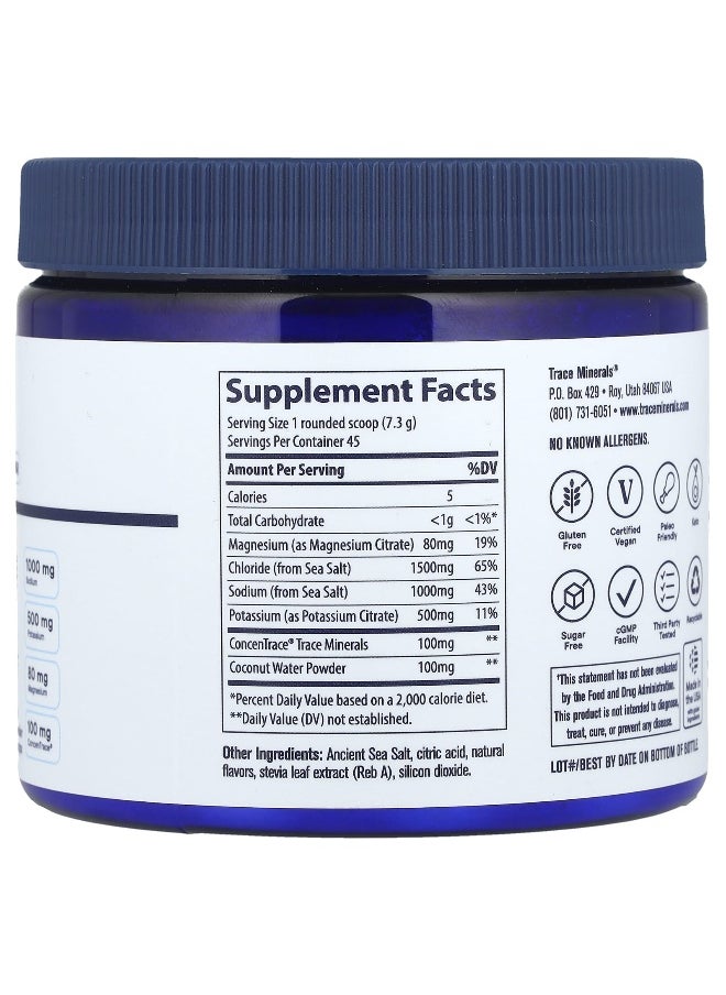 Trace, ZEROLyte Powder, Salty Watermelon, 11.5 oz (328 g)
