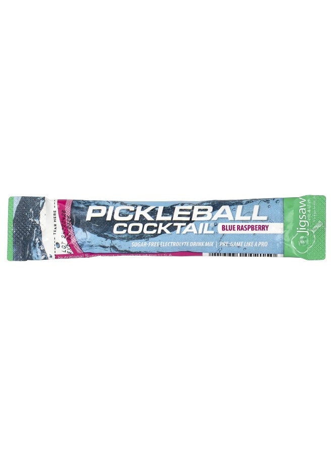 Jigsaw Health, Pickleball Cocktail®, Sugar-Free Electrolyte Drink Mix, Blue Raspberry, 60 Packets, 5.6 g Each