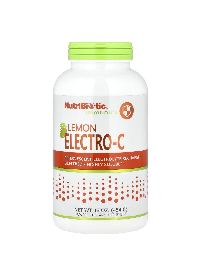 NutriBiotic, Immunity, Lemon Electro-C Powder, 16 oz (454 g)