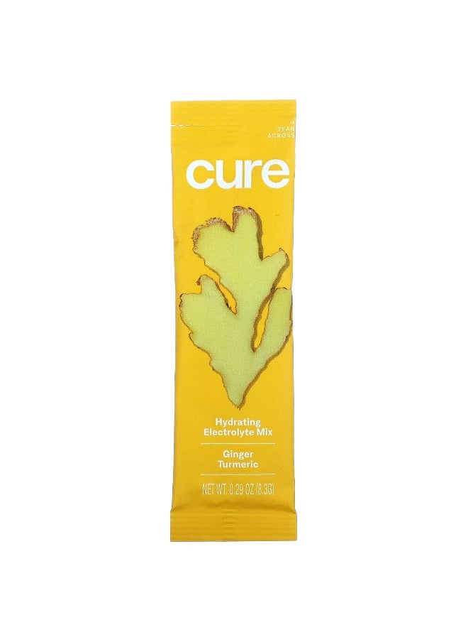 Cure Hydration, Hydrating Electrolyte Mix, Ginger Turmeric, 14 Packets, 0.29 oz (8.3 g) Each