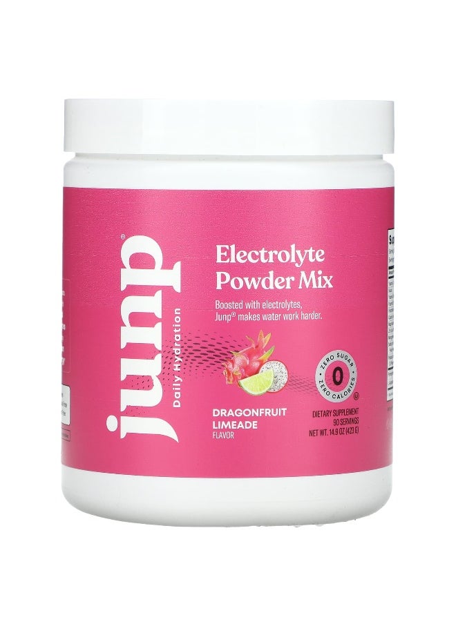 JUNP Hydration, Electrolyte Powder Mix, Dragonfruit Limeade, 14.9 oz (423 g)
