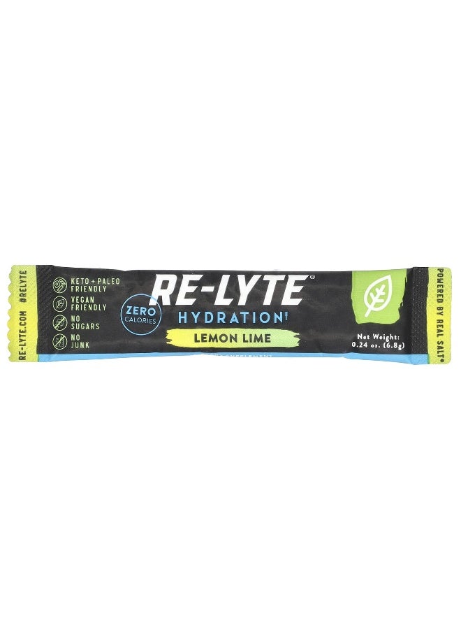 Redmond Trading Company, Re-Lyte® Hydration, Lemon Lime , 15 Stick Packs, 0.24 oz (6.8 g) Each
