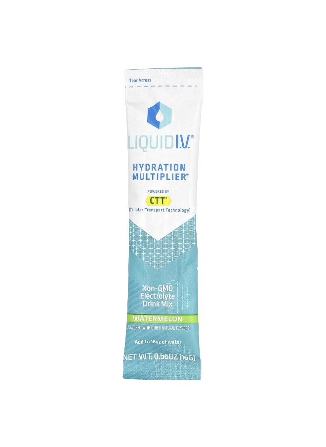 Liquid I.V., Hydration Multiplier®, Electrolyte Drink Mix, Watermelon, 10 Stick Packs, 0.56 oz (16 g) Each