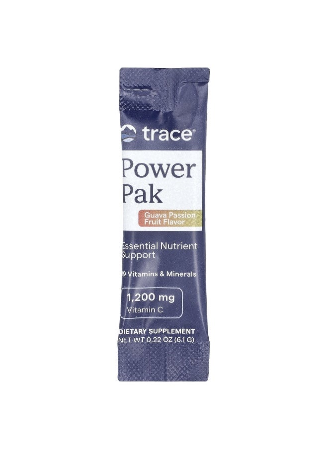 Trace, Power Pak, Guava Passion Fruit, 30 Stick Packs, 0.22 oz (6.1 g) Each