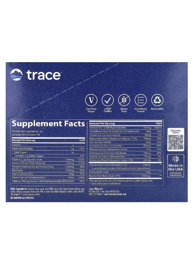 Trace, Power Pak, Guava Passion Fruit, 30 Stick Packs, 0.22 oz (6.1 g) Each