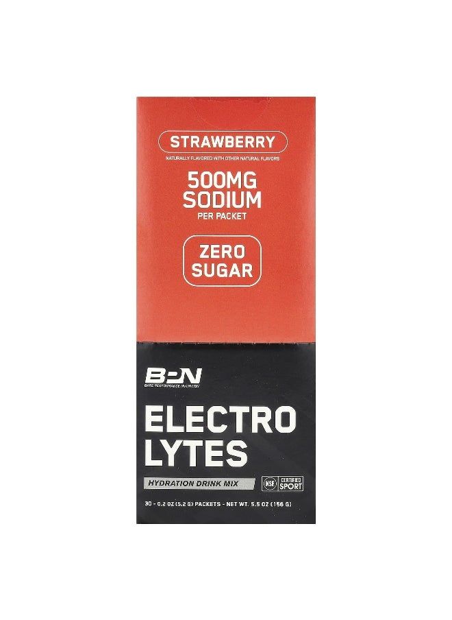 BPN, Electrolytes, Hydration Drink Mix, Strawberry, 30 Packets, 0.2 oz (5.2 g) Each