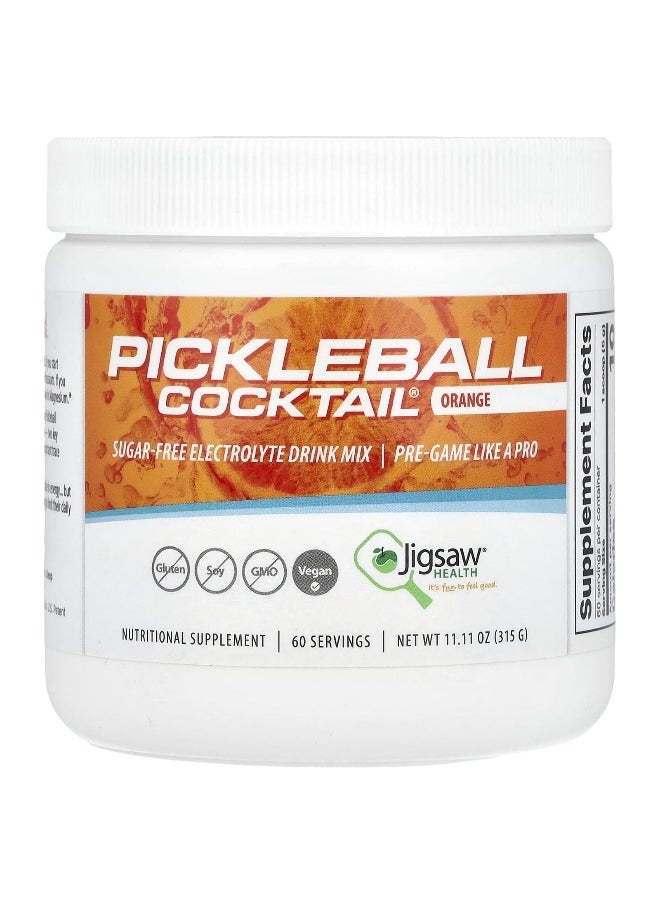 Jigsaw Health, Pickleball Cocktail®, Sugar-Free Electrolyte Drink Mix, Orange, 11.11 oz (315 g)