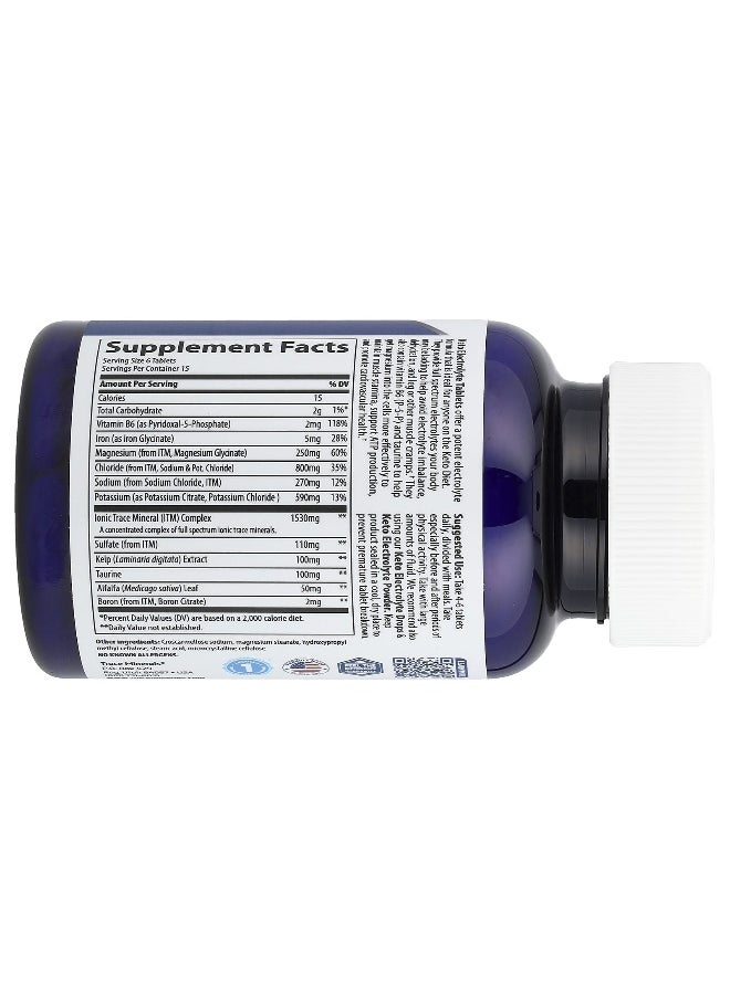 Trace, Keto Electrolyte Tablets, 90 Tablets
