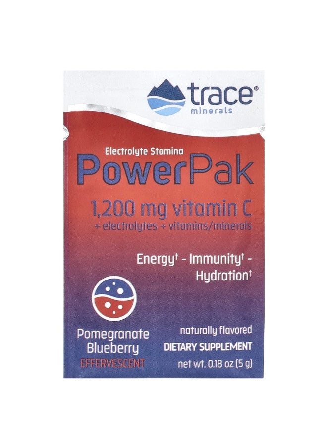 Trace, Electrolyte Stamina PowerPak, Pomegranate Blueberry, 30 Packets, 0.18 oz (5 g) Each