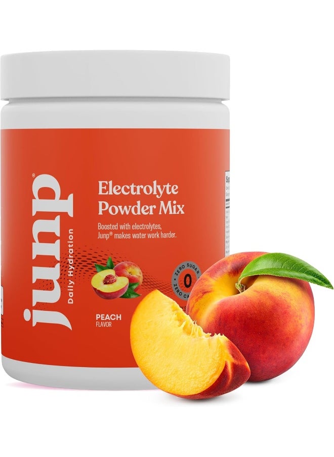 JUNP Hydration Electrolyte Powder, Electrolytes Drink Mix Supplement, Zero Calories Sugar and Carbs, Kosher, Peach Flavor, 90 Servings
