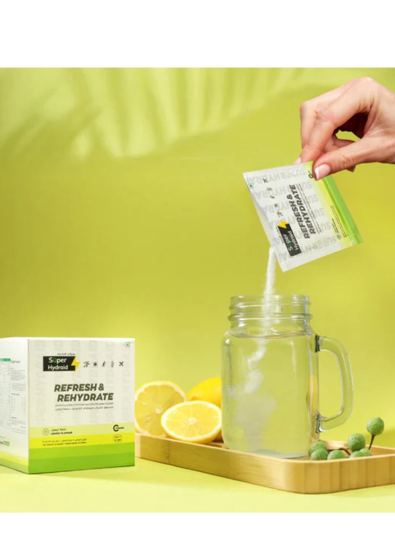 Super Hydraid Refresh & Hydrate Lemon flavour 21gm x 10 Sachets