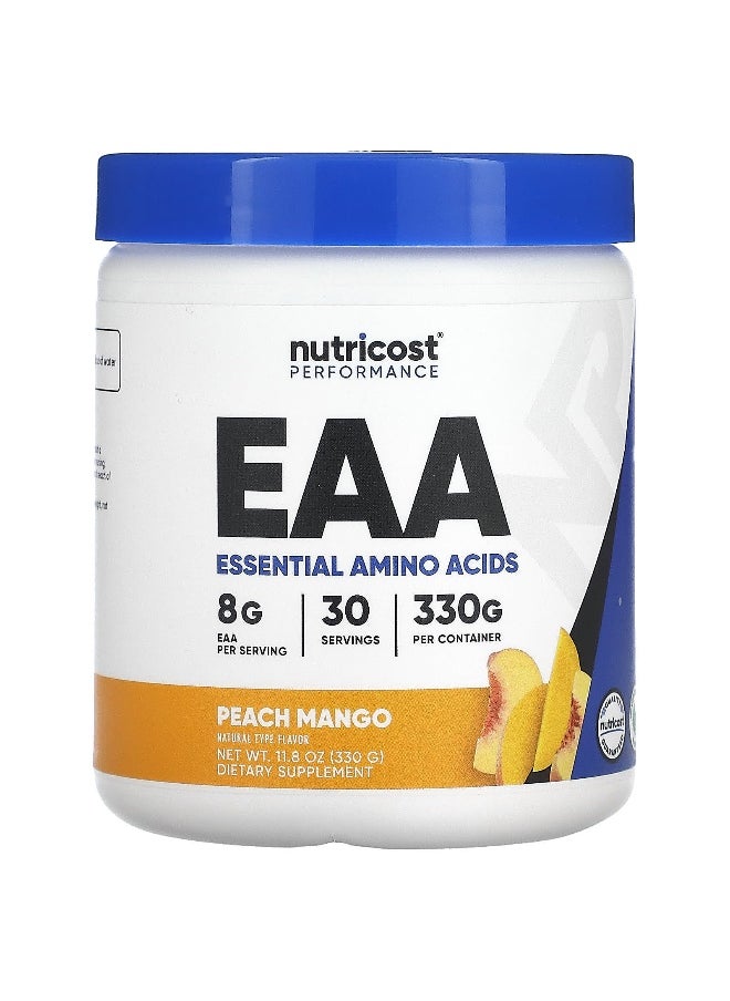 Nutricost, Performance, EAA Powder, Peach Mango, 11.8 oz (330 g)