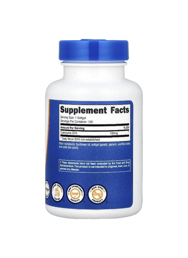 Nutricost, CoQ10, 100 mg, 120 Softgels