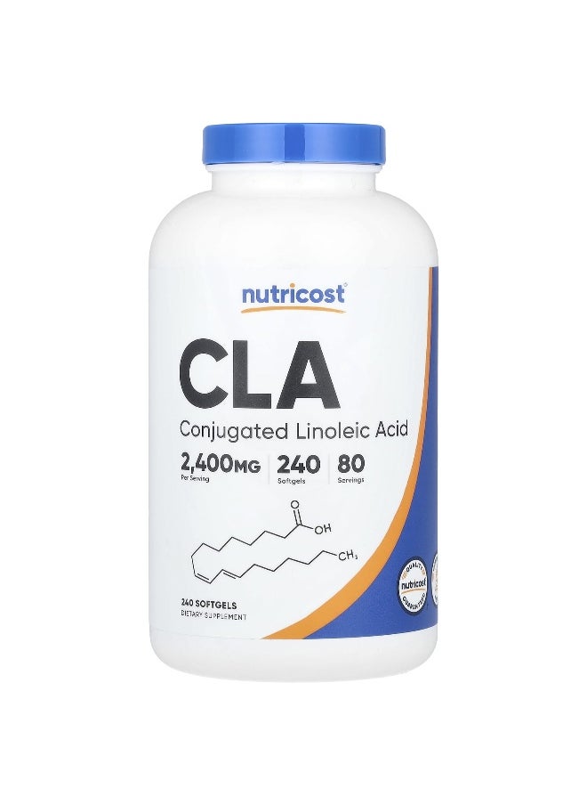 Nutricost, CLA, 2,400 mg, 240 Softgels (800 mg per Softgel)