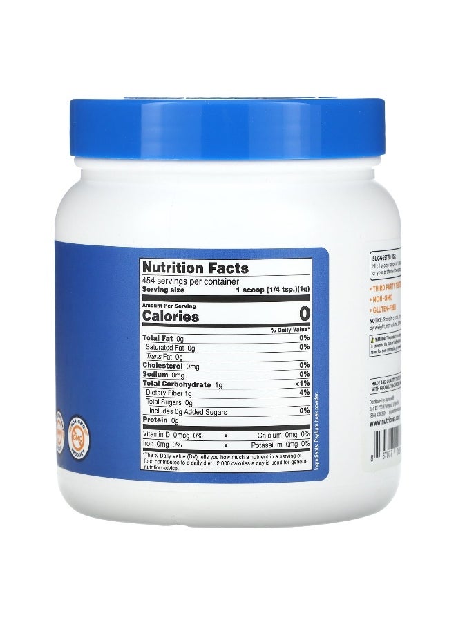 Nutricost, Psyllium Husk, Unflavored, 16.2 oz (454 g)