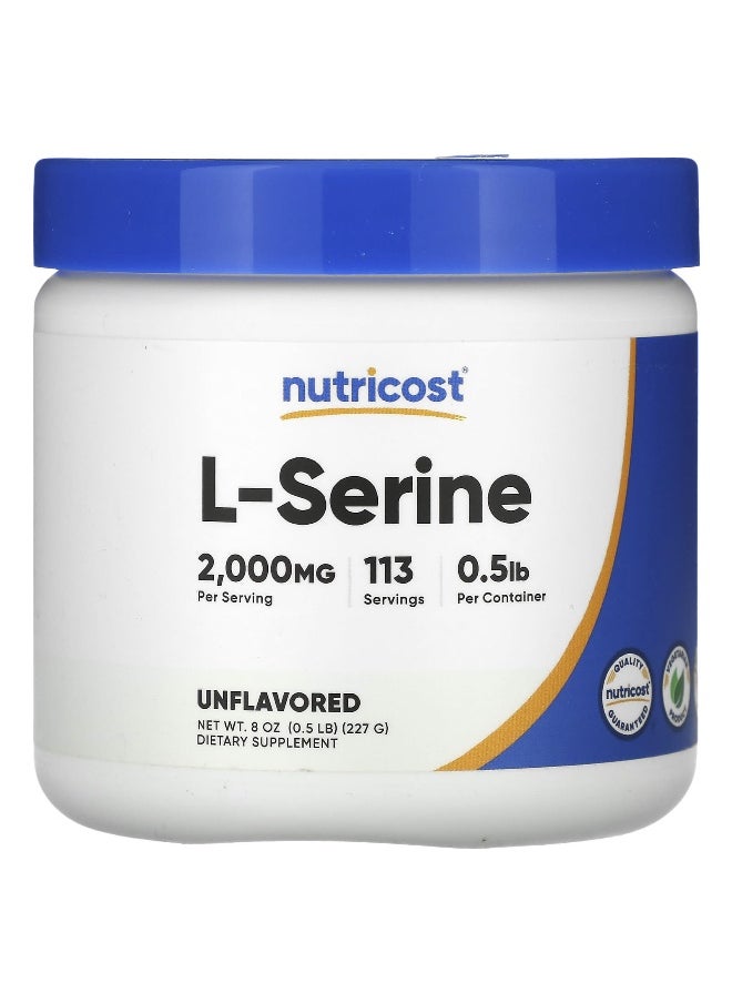 Nutricost, L-Serine Powder, Unflavored, 8 oz (227 g)